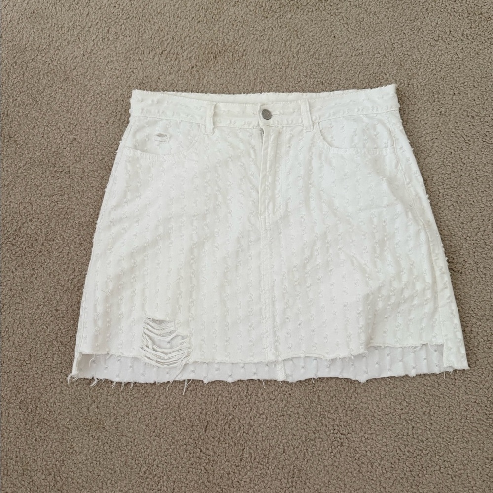 White Denim Women's Skirt